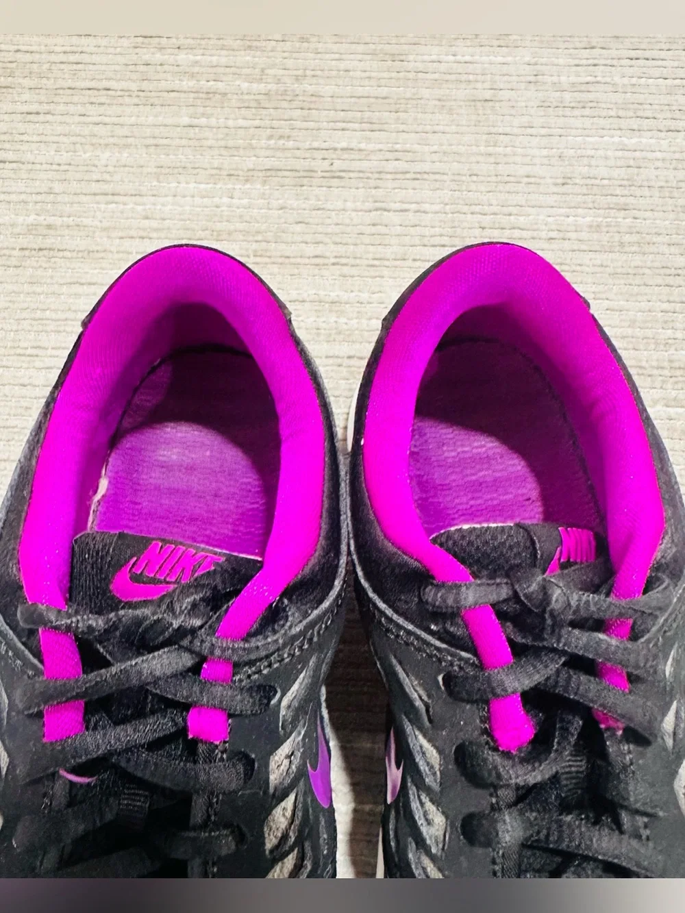 Nike Orive NM Suede Mesh Women’s Cross Trainer Sneakers Black Purple Size 5.5